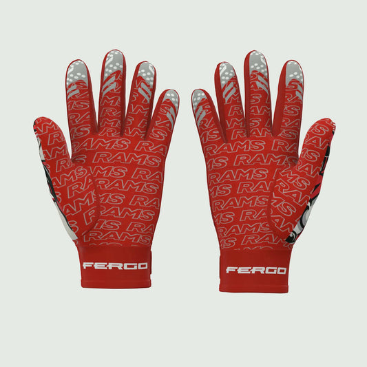 Rams Collage Football Gloves | Goulds Rams collection