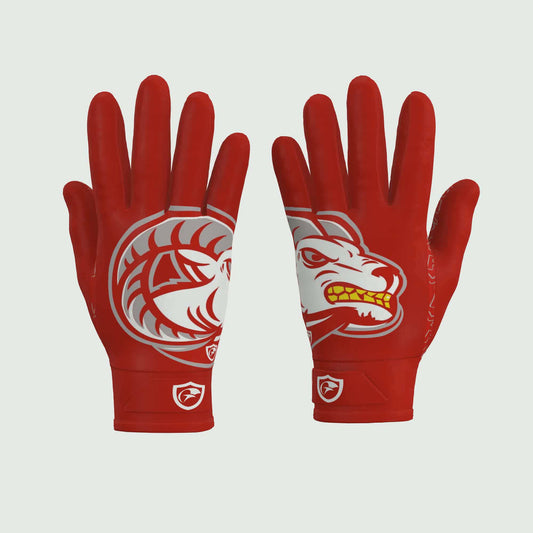 Ram head Football Gloves | Goulds Rams collection