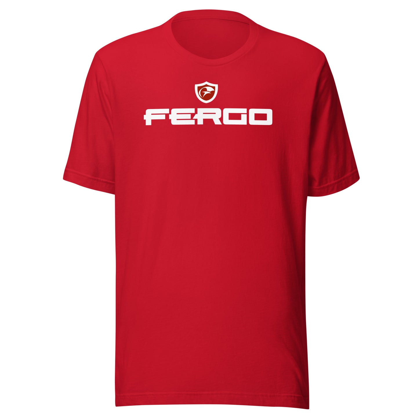 Men Shield T shirt Red