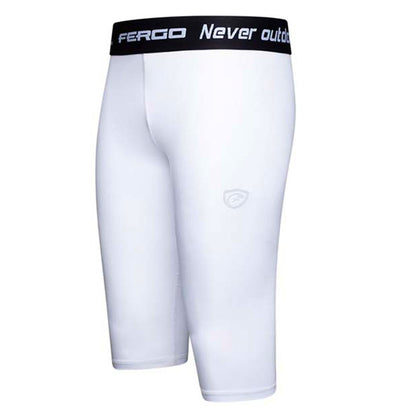 Women Short Training Tights Black Medium White