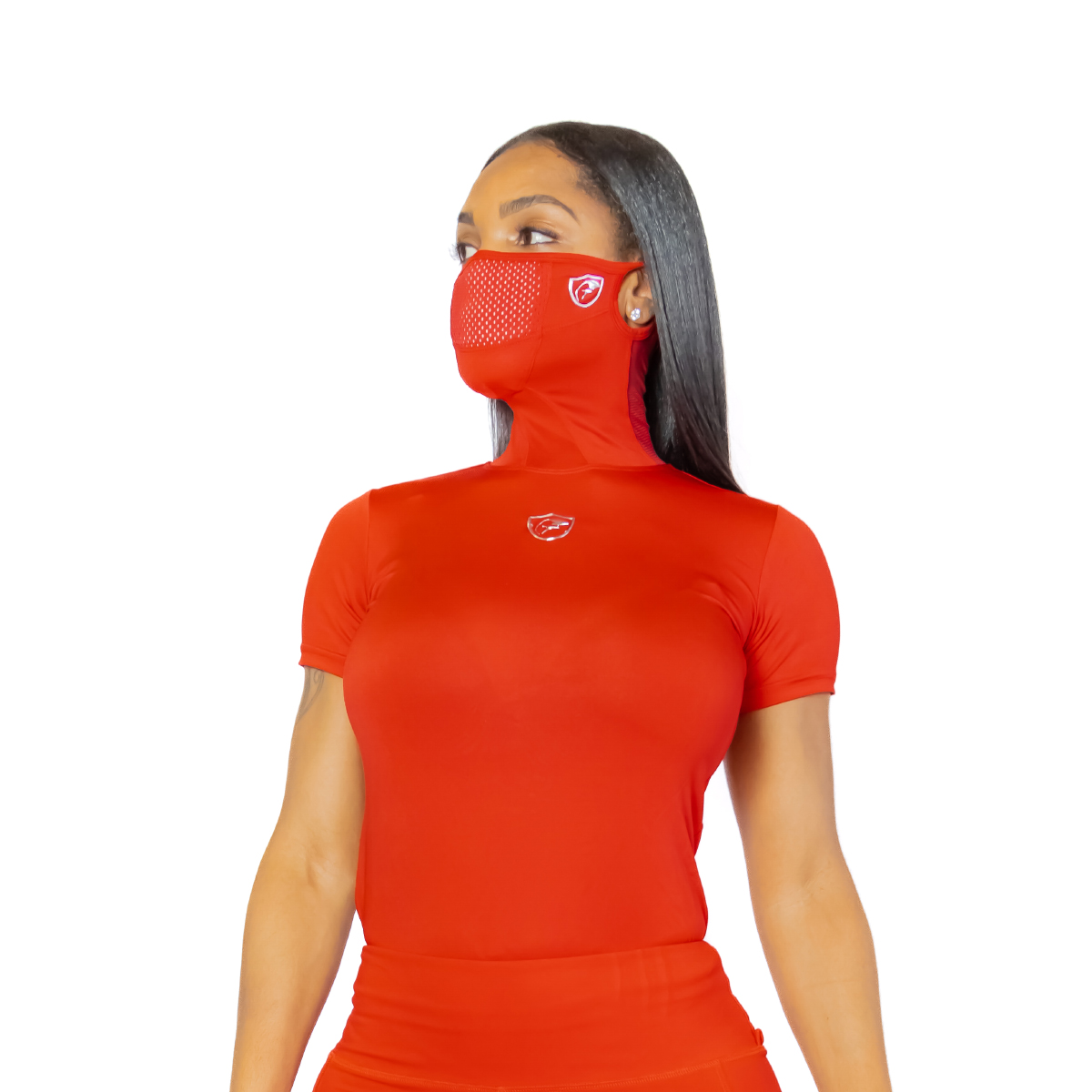 Fergo Mask Shirt -Red-X-Small
